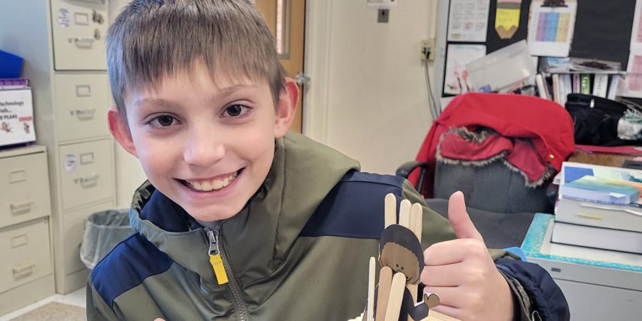 Sixth Grade STEAM class student