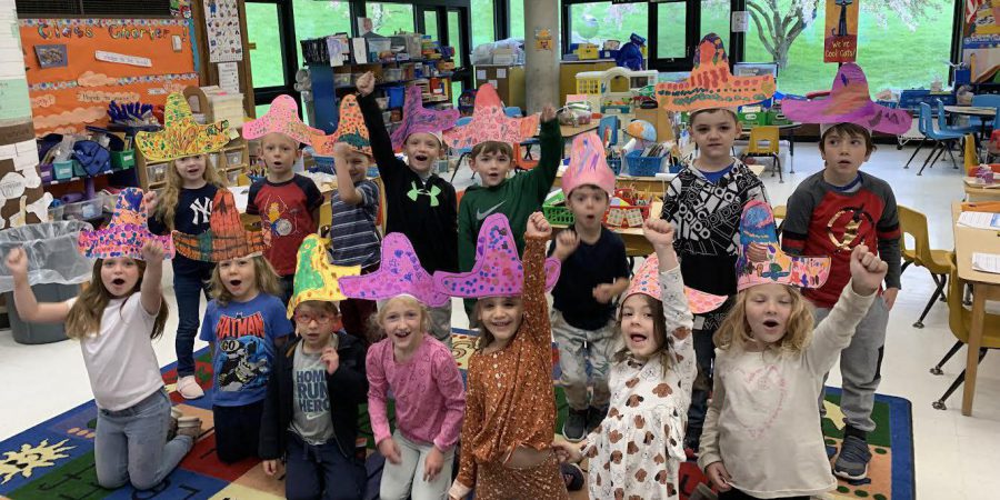 Kindergarten students learn about and celebrate Cinco De Mayo