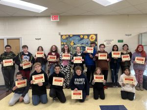 7th Graders Recognized at Recognition Assembly November 2022