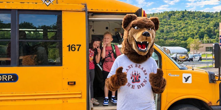 FirstDayBusArrival First Day 2026 Bus Arrival with Bear