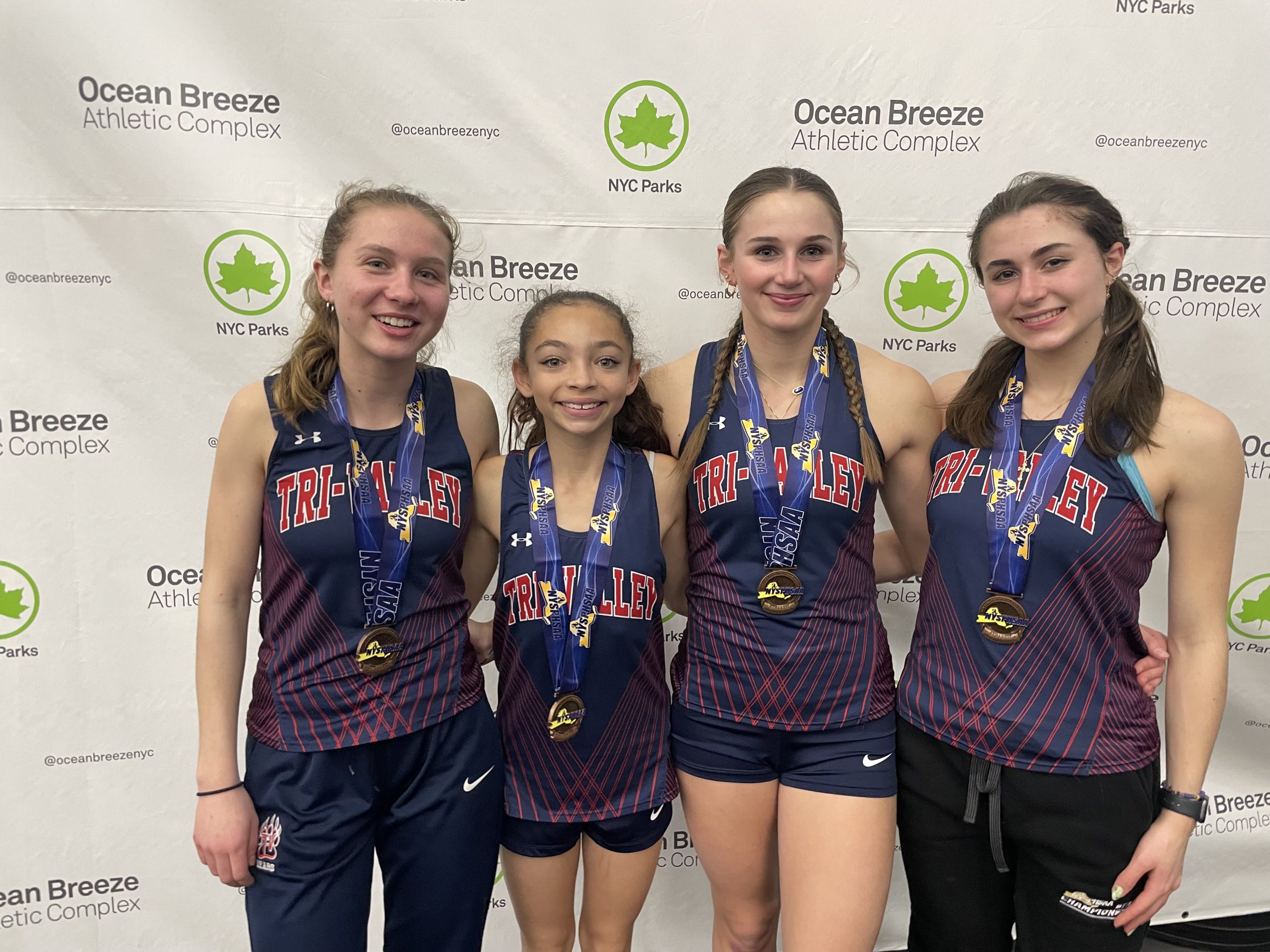 mma Richardson, Sophia Richardson, Anna Furman, and Lily Schoonmaker at the State Championships