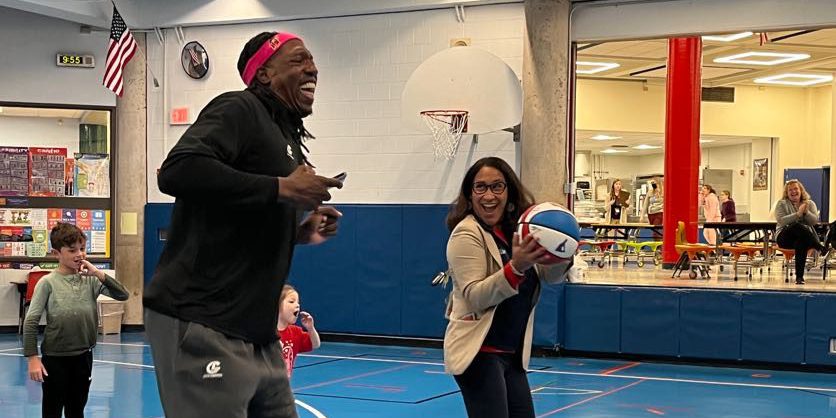 Harlem Wizards Assembly- Principal Williams & Big Jay