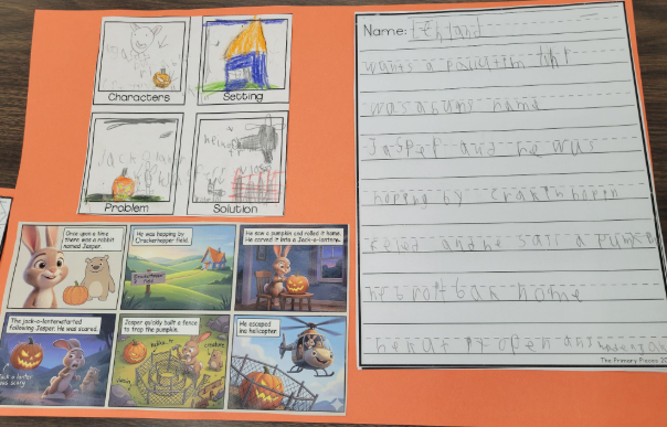 Second Graders explore storytelling and AI