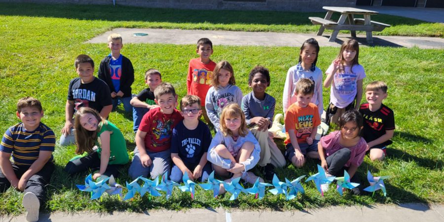 TV Elementary Students Pinwheels for Peace- September 2023
